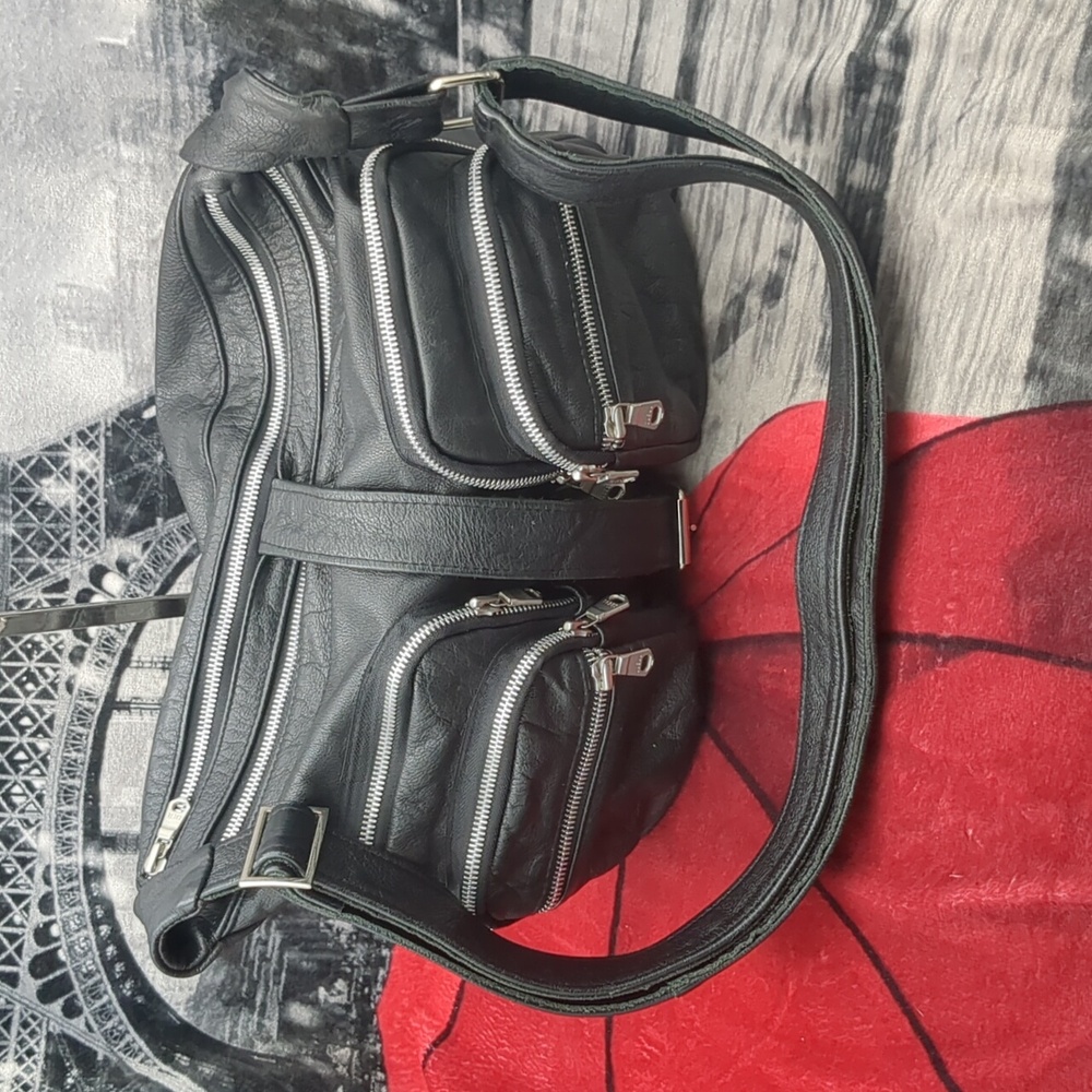 Pele Che Coco Black Leather Bag - Picture 2 of 14